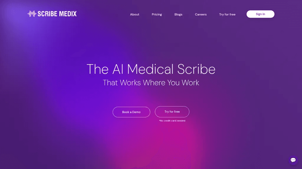 Scribe Medix 官网截图