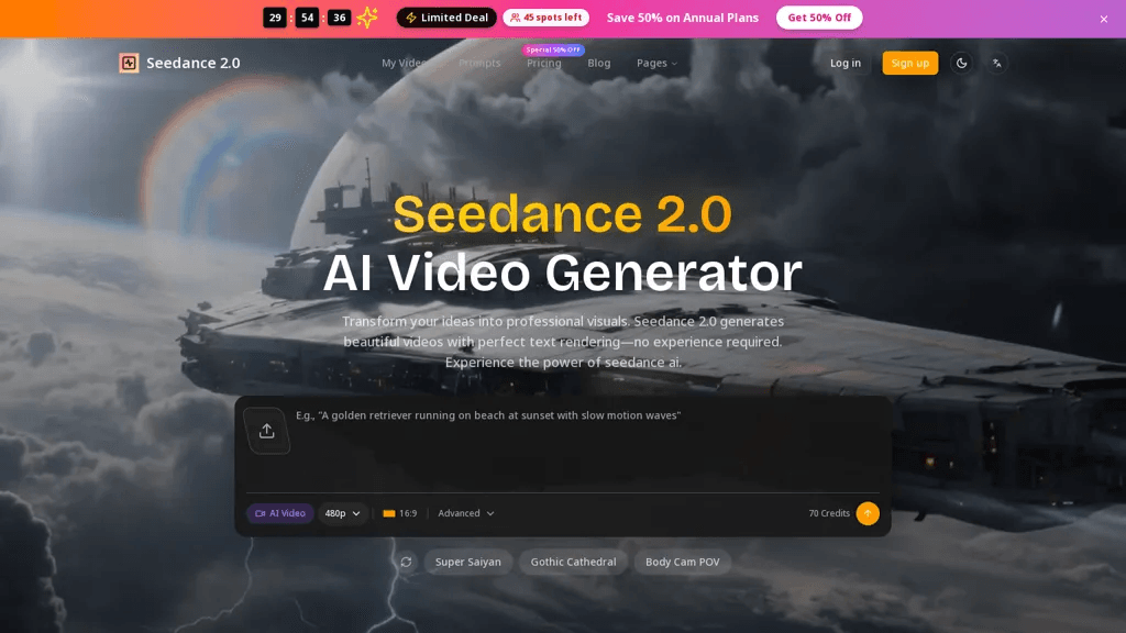 seedance-2.net 官网截图