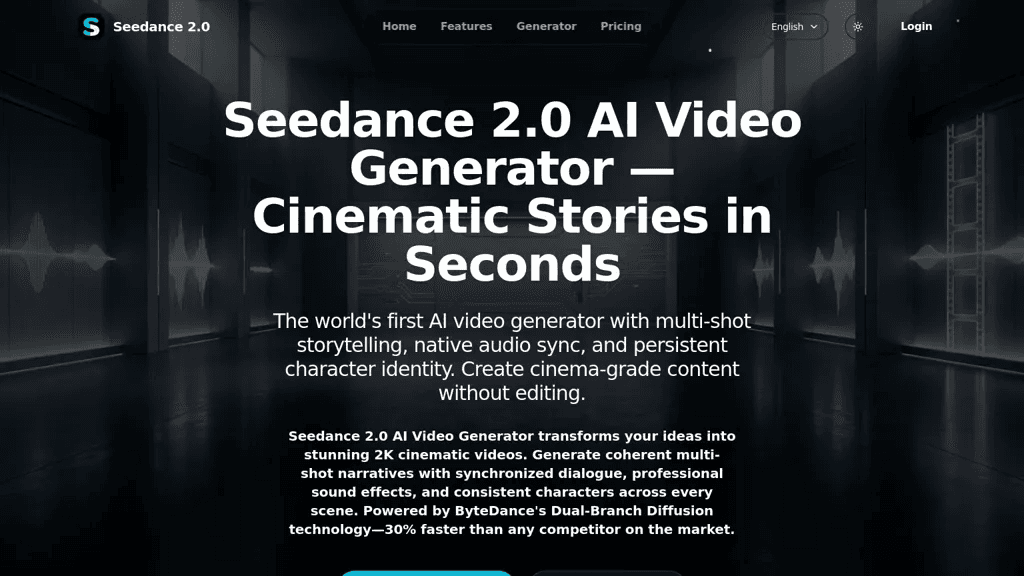 Seedance20.co 官网截图