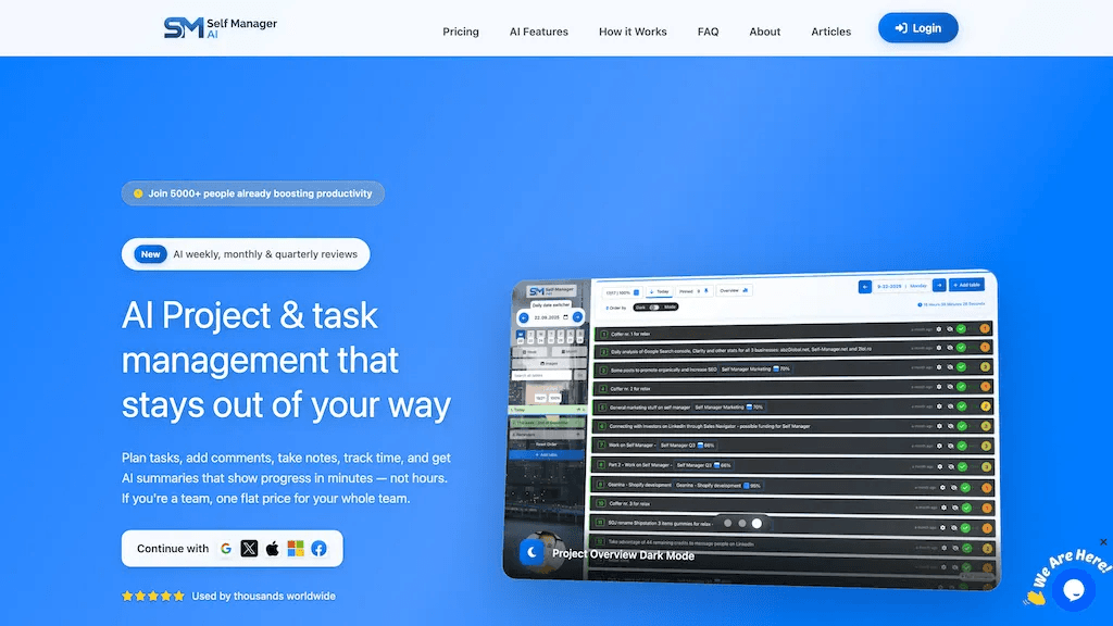 SelfManager.ai 工具截图