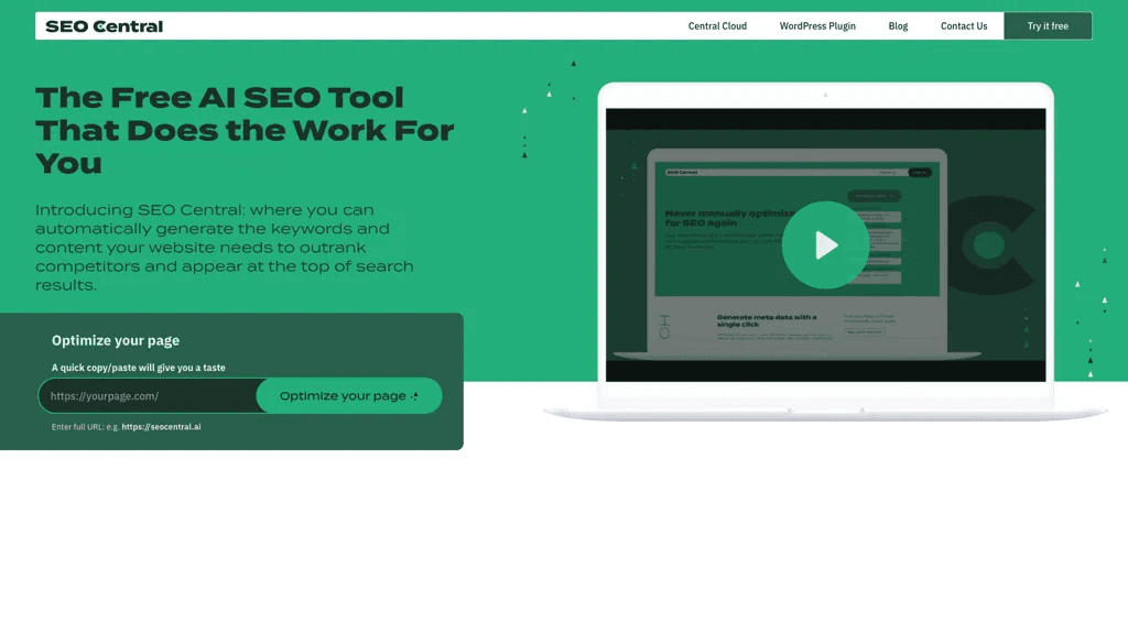 SEO Central 工具截图