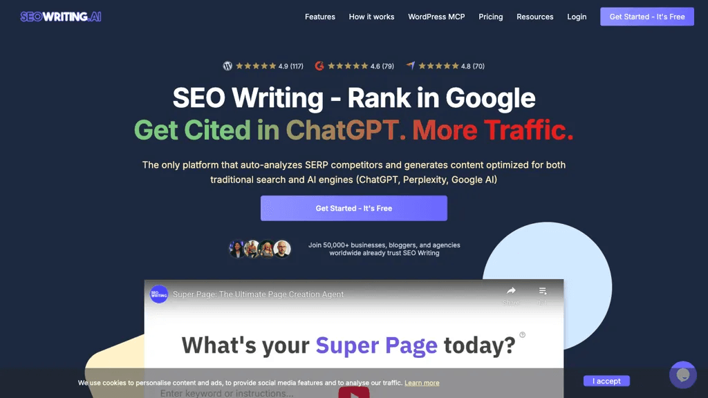 SEO Writing AI 工具截图