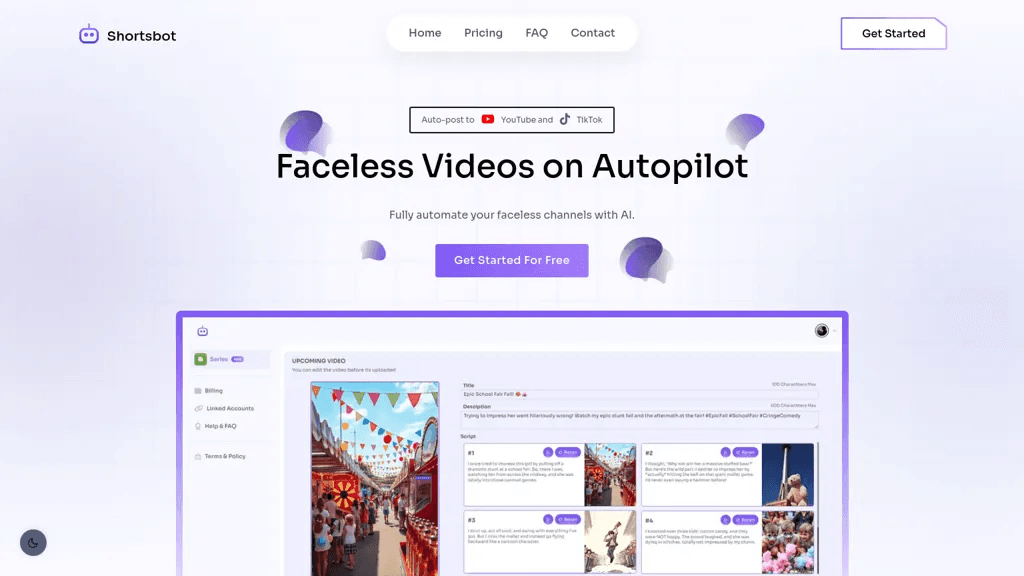 Shortsbot AI 工具截图