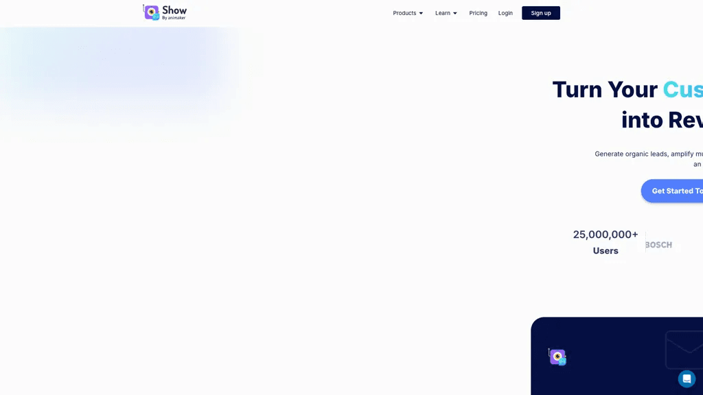 Show by Animaker 工具截图