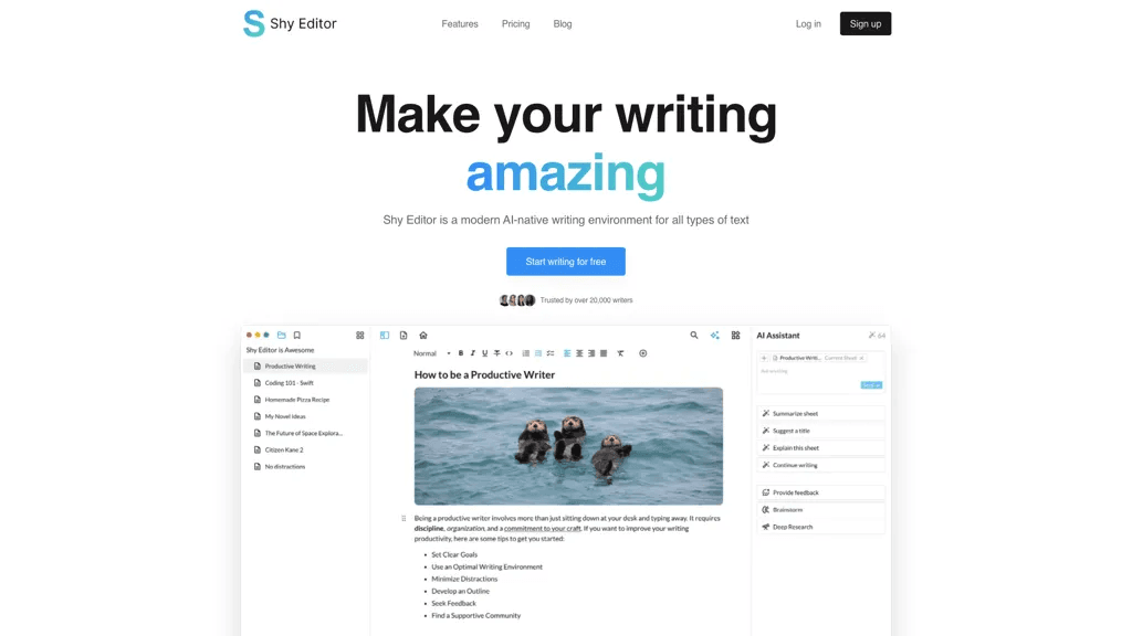 Shy Editor 工具截图
