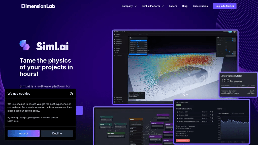 Siml.ai 官网截图