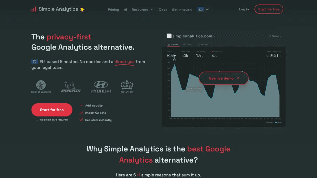 Simple Analytics 工具截图