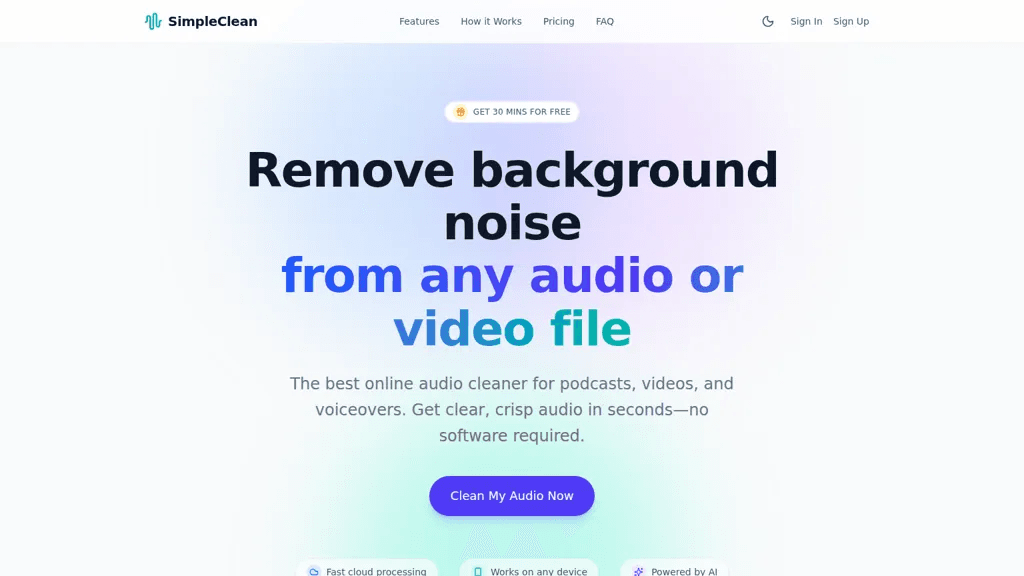 SimpleClean 官网截图