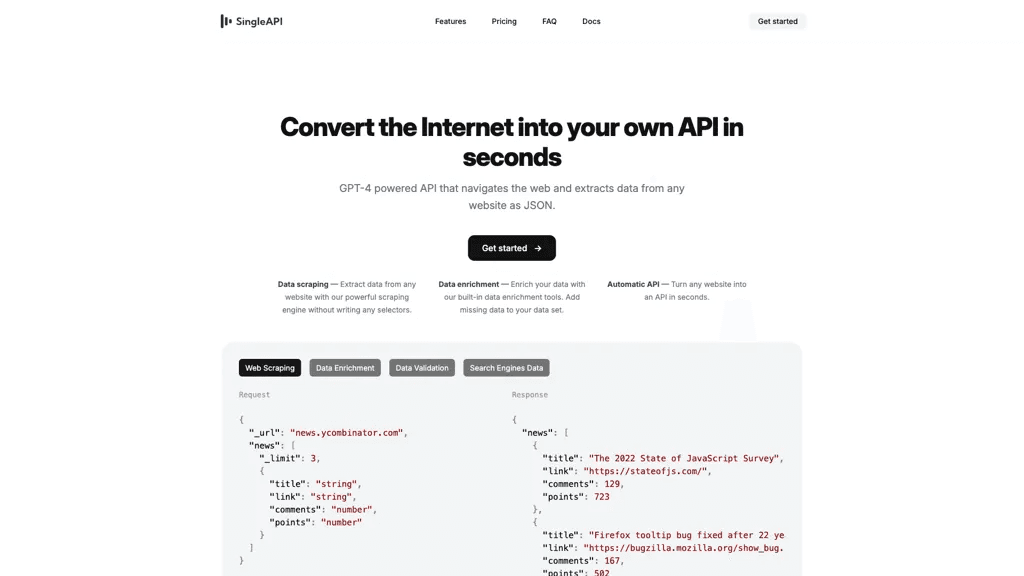 SingleAPI 工具截图
