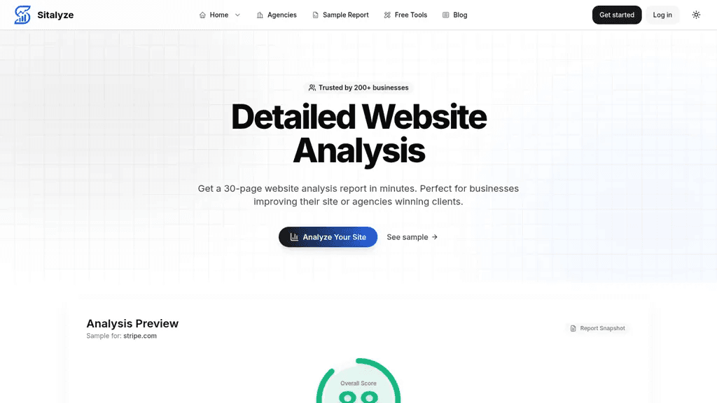 Sitalyze 工具截图