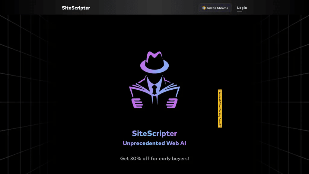 SiteScripter AI 工具截图