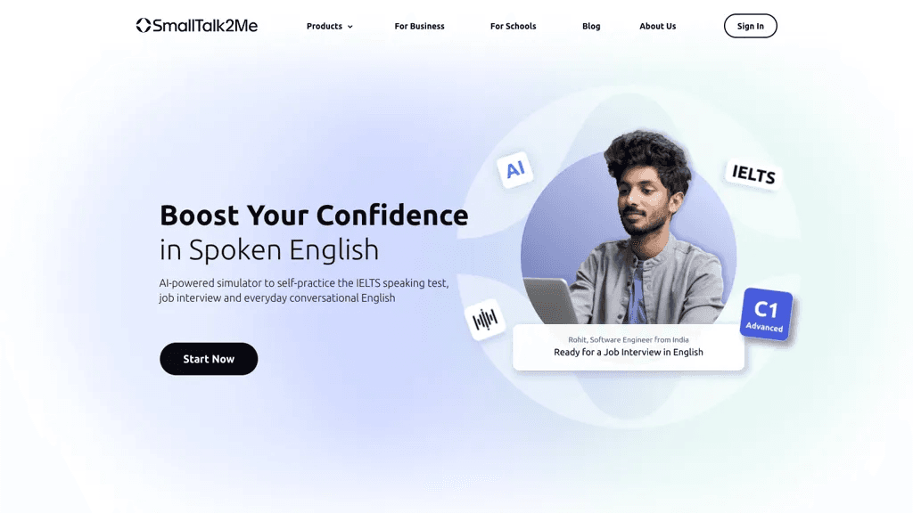 SmallTalk2Me 官网截图