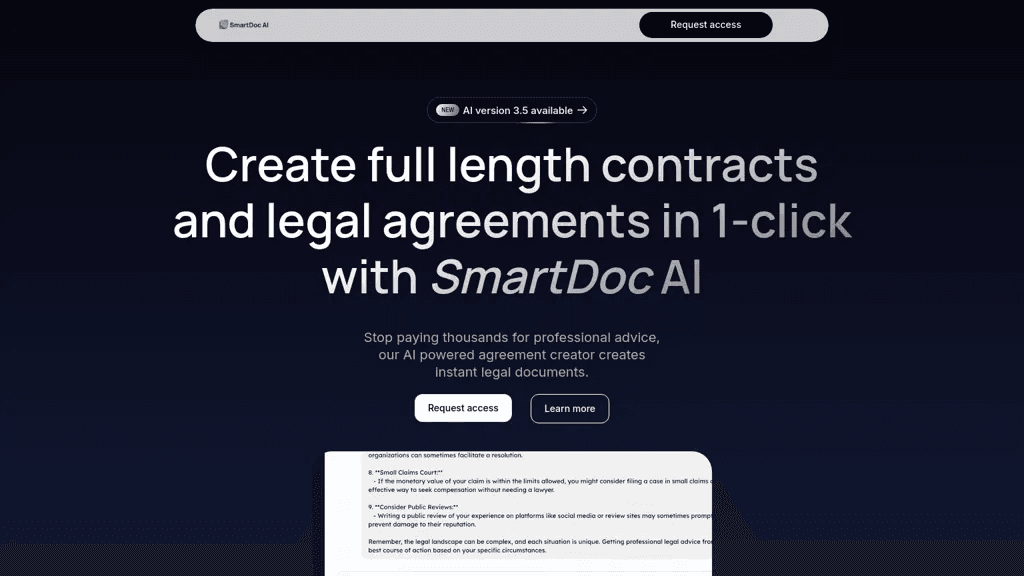 SmartDoc AI 工具截图