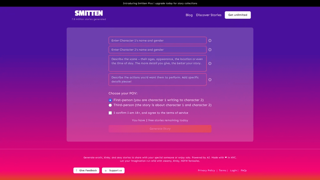 Smitten Stories 工具截图
