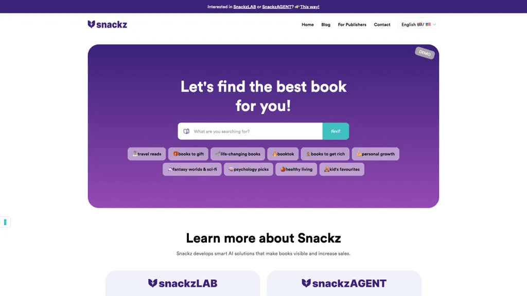 SnackzAI 工具截图