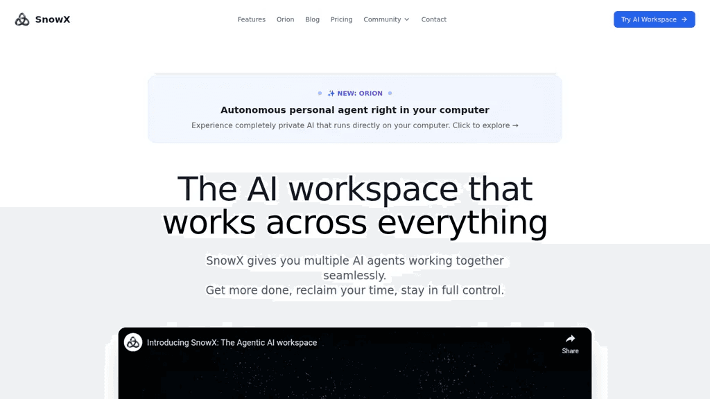SnowX.ai 工具截图