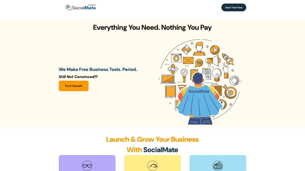 SocialMate 官网截图