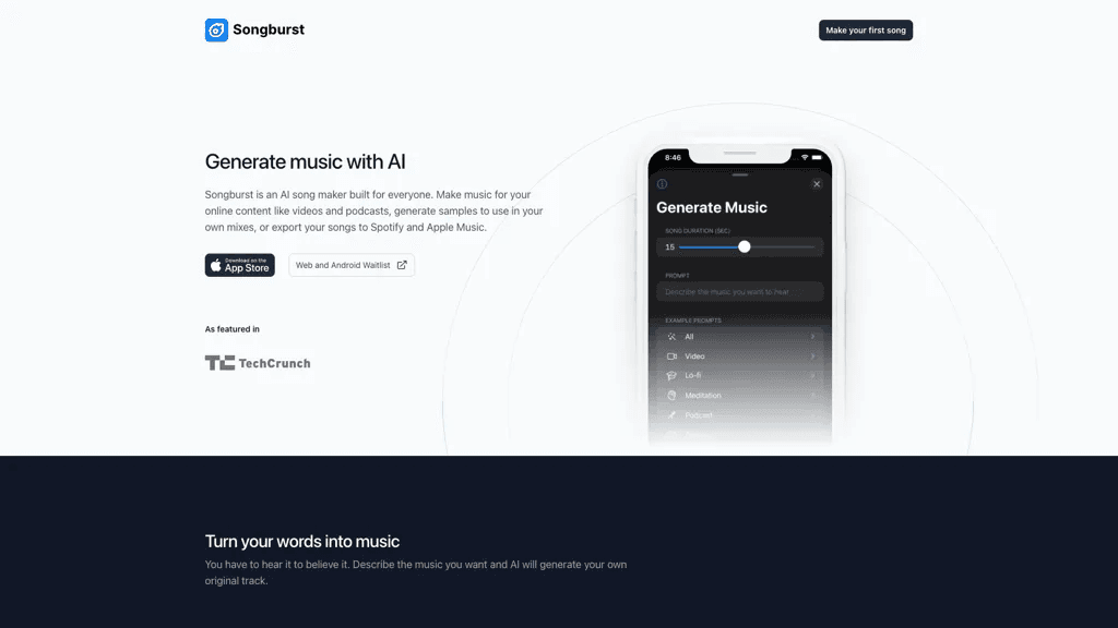Songburst 工具截图