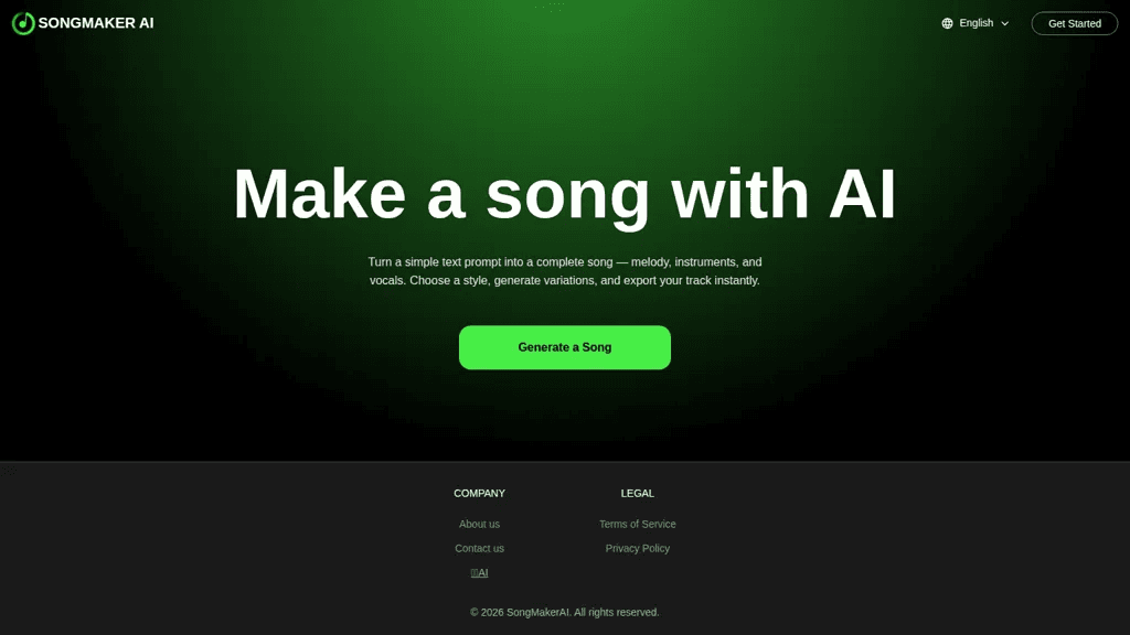 SUNO AI音楽生成器-SongMaker 工具截图