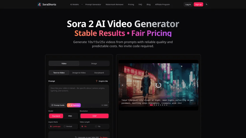 SoraShorts 工具截图