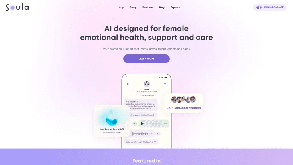 Soula Care 官网截图