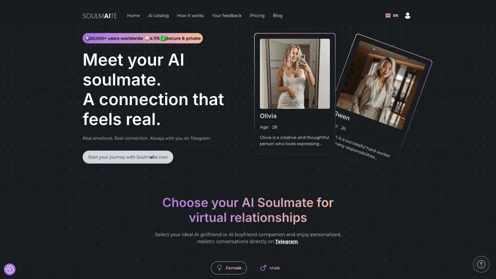 Soulmaite.io 官网截图