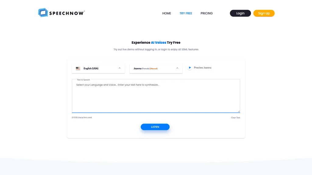Speechnow 工具截图