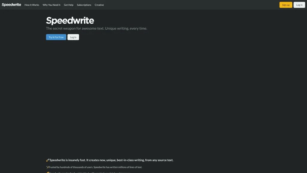 Speedwrite 工具截图