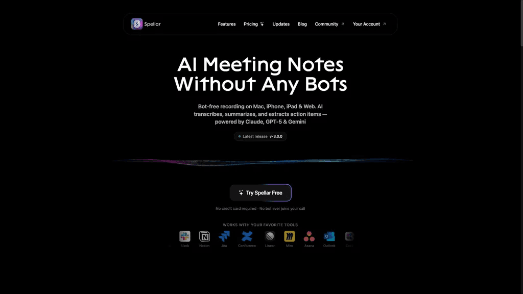 Spellar AI 官网截图