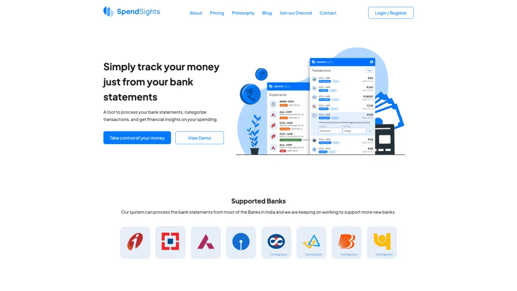 SpendSights 官网截图