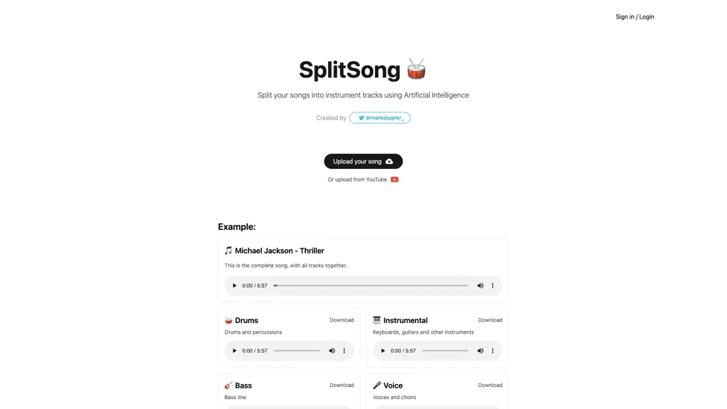 SplitSong 工具截图