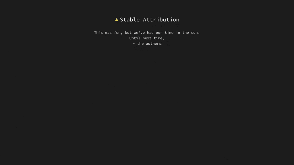 Stable Attribution 工具截图