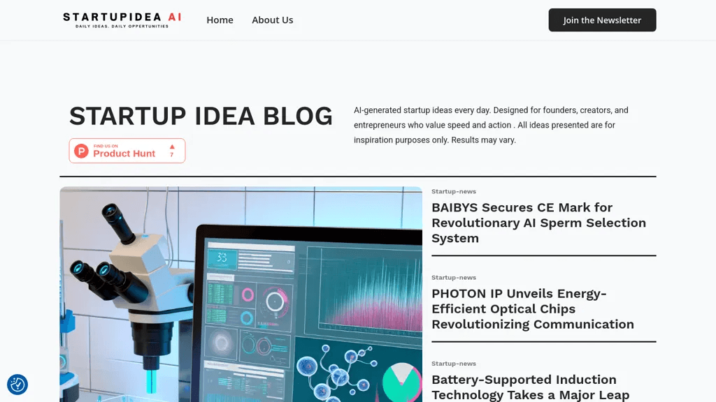 startupidea.ai 工具截图