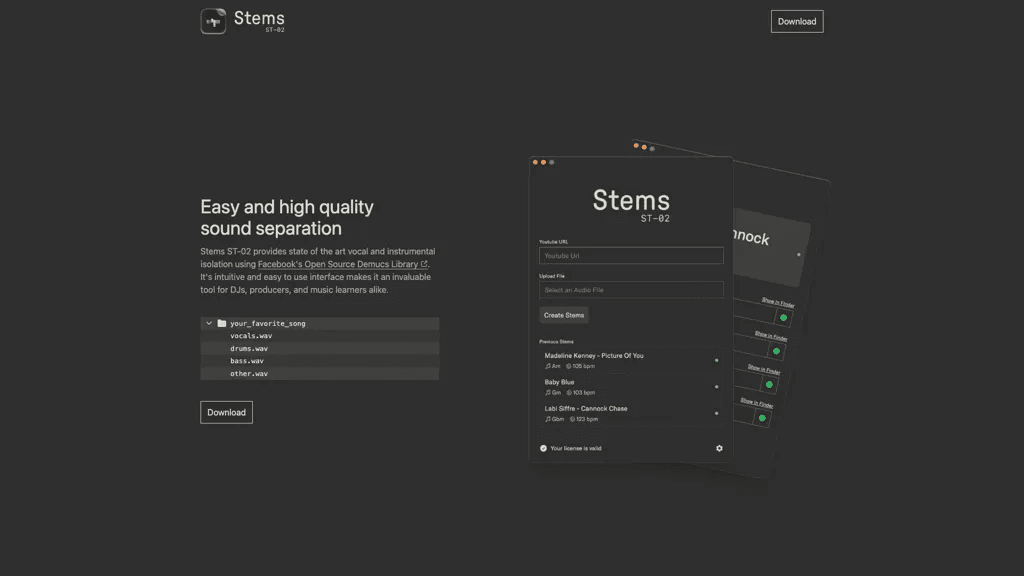 Stems ST-02 工具截图