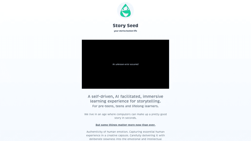 StorySeed 官网截图