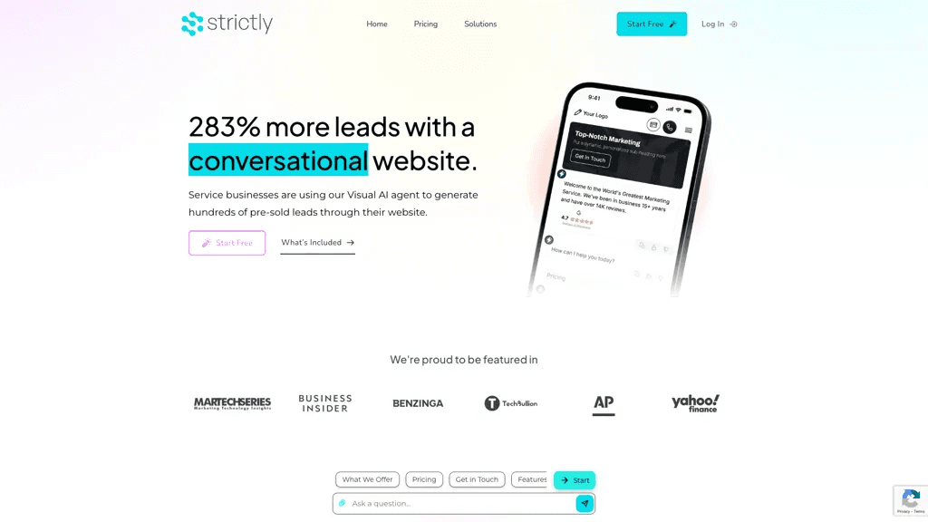 Strictly 官网截图