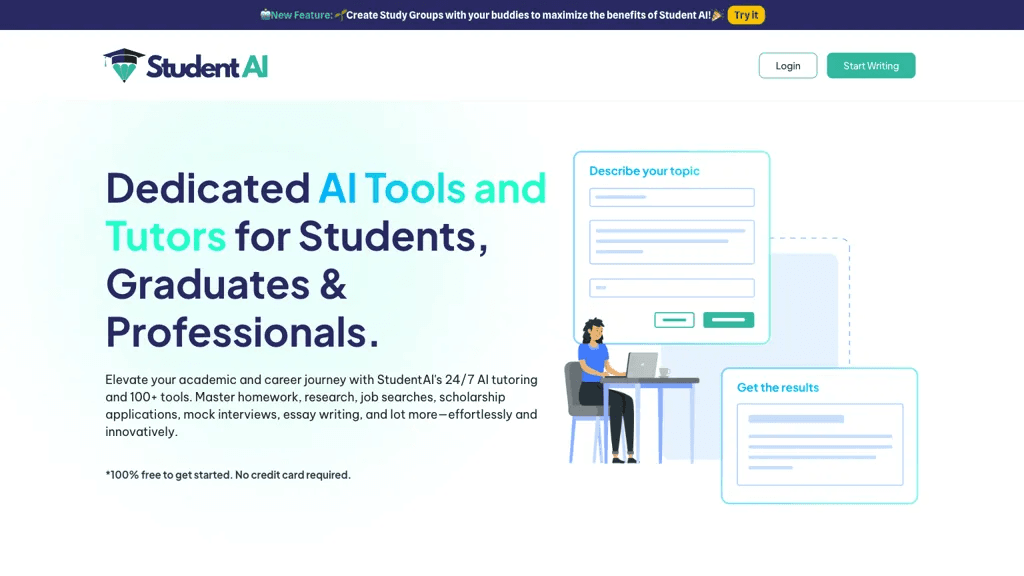 Student AI 官网截图