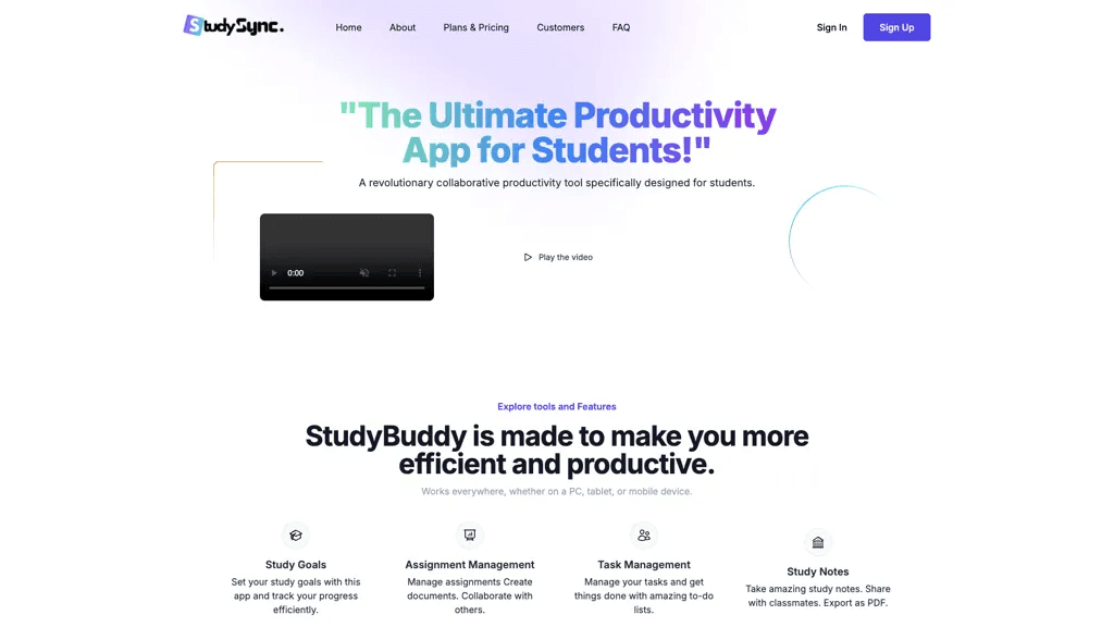 StudySync 工具截图