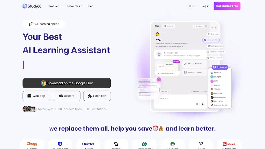 StudyX.ai 工具截图