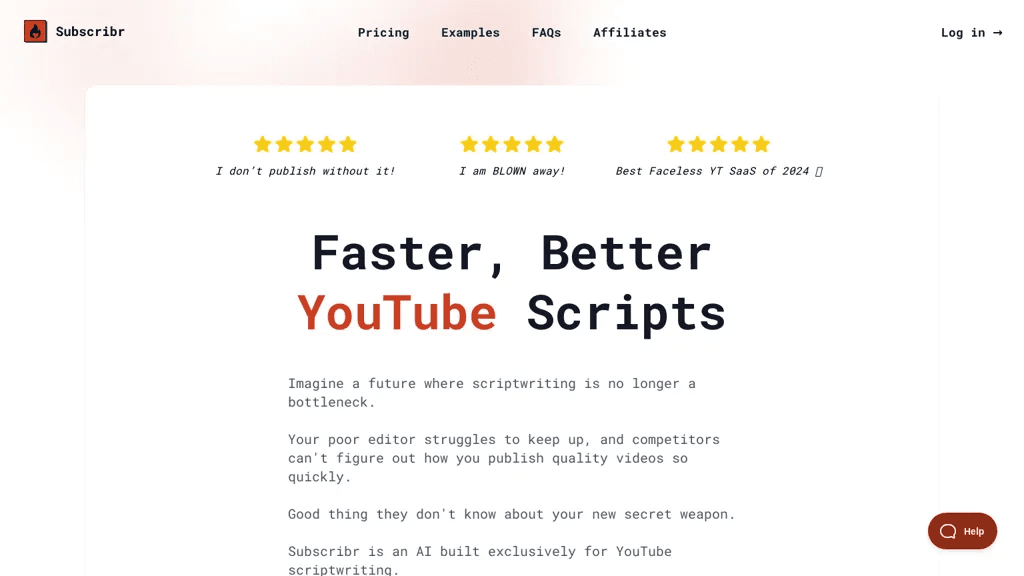 Subscribr 工具截图