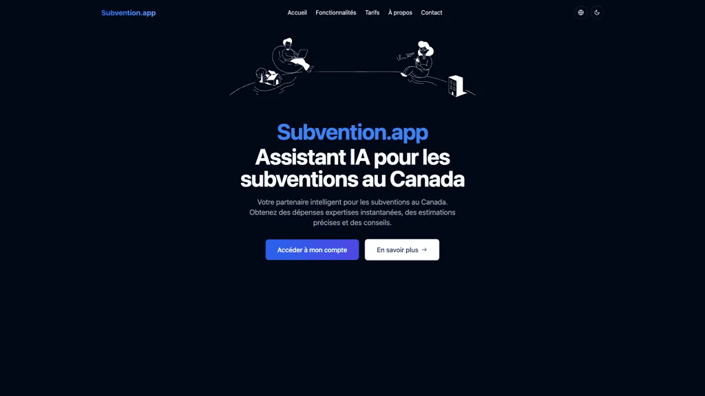 Subvention.app 官网截图