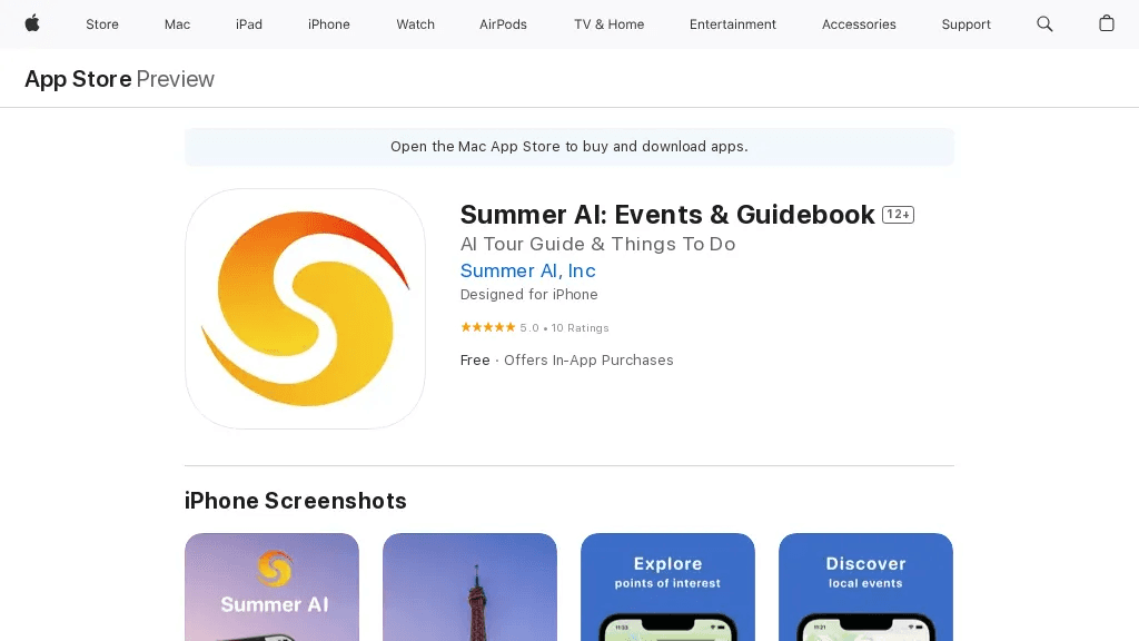 Summer AI 官网截图
