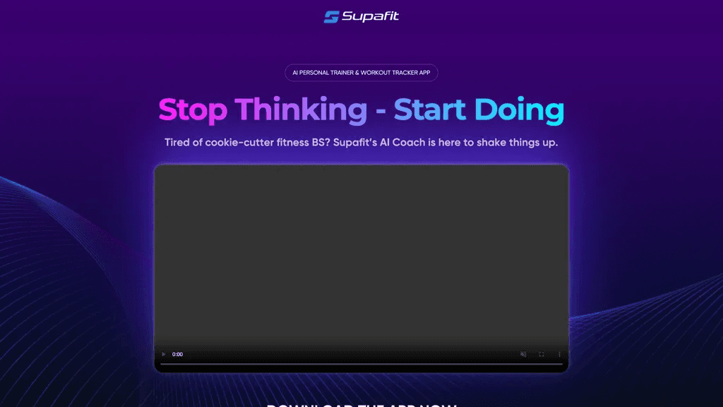 Supafit 官网截图
