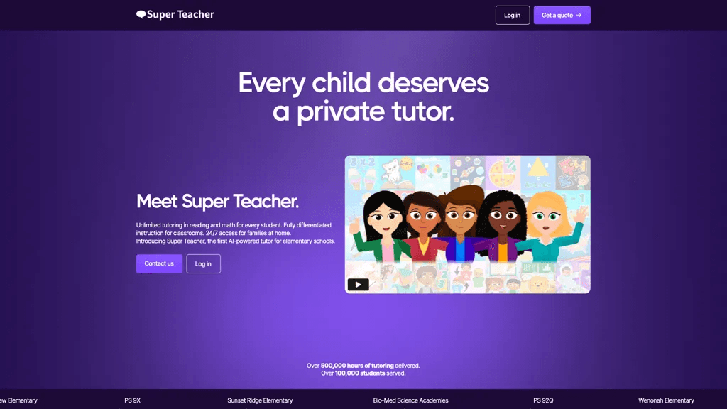 Super Teacher 官网截图