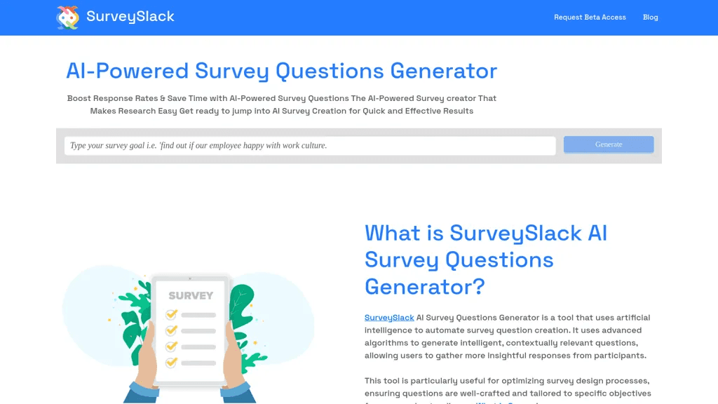 SurveySlack 工具截图
