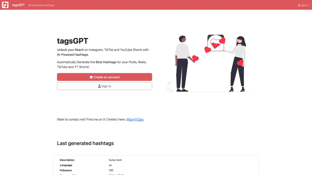 TagsGPT 工具截图