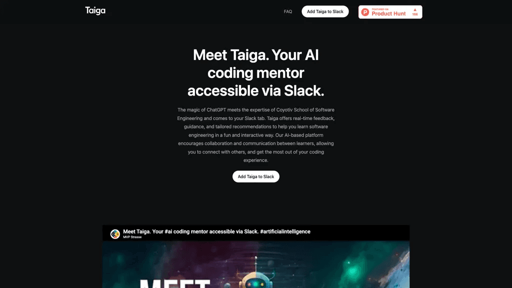Taiga AI 工具截图