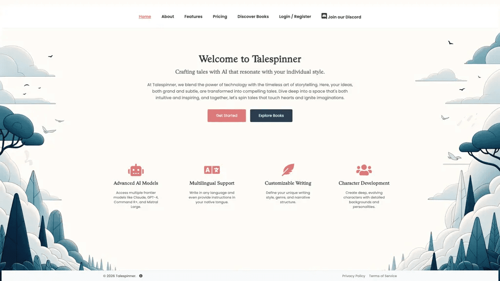 Talespinner 官网截图