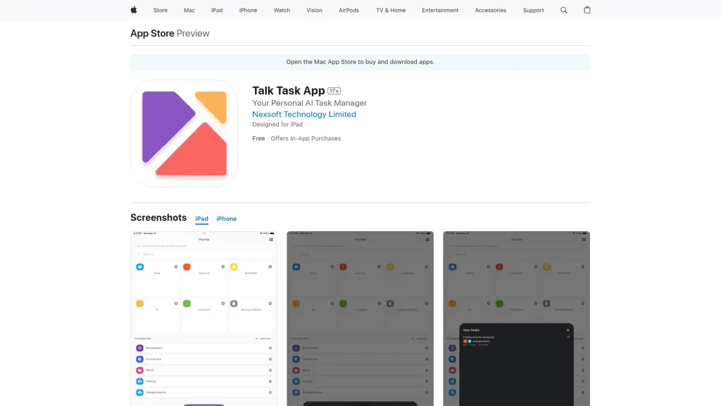 Talk Task App 官网截图