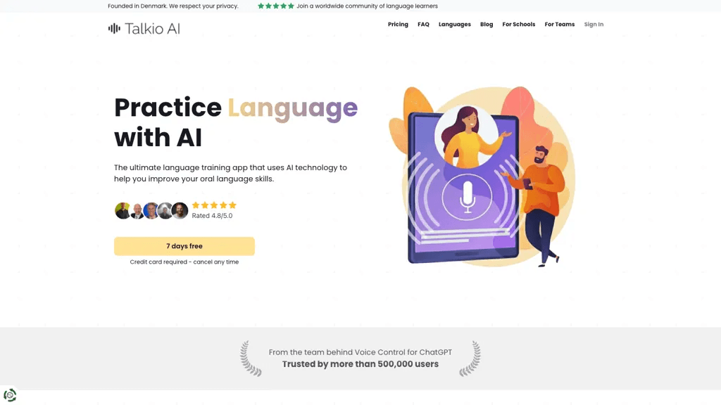Talkio AI 工具截图
